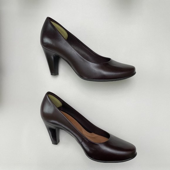 Nurture Round-toe heels Dark Brown Leather - Picture 3 of 3
